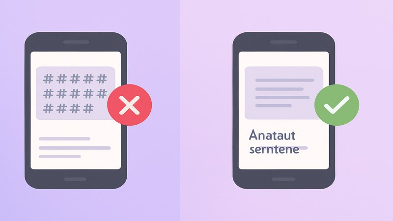 Comparison of hashtag-stuffed caption versus keywords written naturally in a sentence